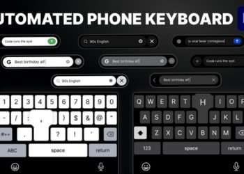 VideoHive Automated Phone Keyboard Typing Animation 62291141