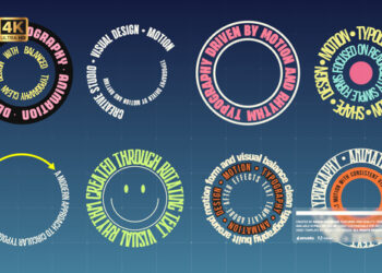 VideoHive Circular Typography Text Animations 62553666