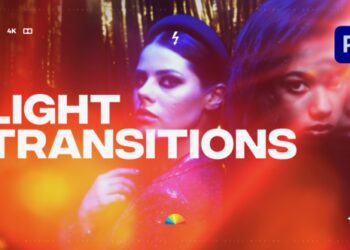 VideoHive Dynamic Light Transitions for Premiere Pro 62663987