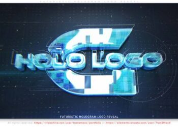VideoHive Futuristic Hologram Logo Reveal 62404133