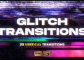 VideoHive Glitch Vertical Transitions Pack 62412612