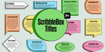 VideoHive Hand Drawn Scribble Text Box Titles for Premiere Pro | Doodle MOGRT Pack 60153810