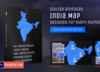 VideoHive India Map – Republic of India MOGRT Kit 62527539