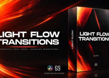 VideoHive Light Flow Transitions for DaVinci Resolve 64737045