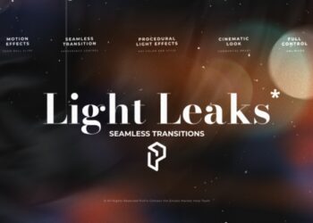 VideoHive Light Leaks Seamless Transitions for DaVinci Resolve 62291315