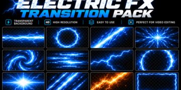 VideoHive Lightning Dust & Smoke Overlays – Cinematic FX Premiere Pro 62070084