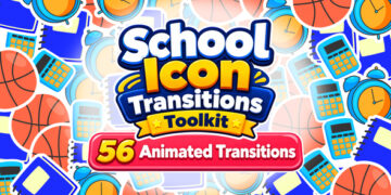 VideoHive School Icon Transitions Toolkit for After Effects – 56 Animated Transitions 64941299