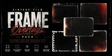 VideoHive Vintage Film Frame Overlays Pack-Retro Analog Border FX 64842199