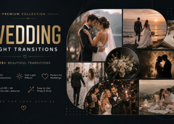 VideoHive Wedding Light Transitions For DaVinci Resolve 64677413