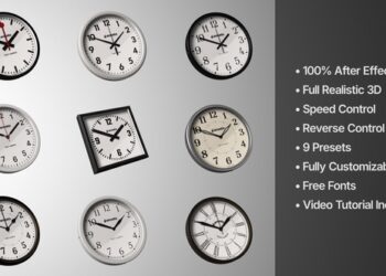 VideoHive Analog 3D Clock 60986408