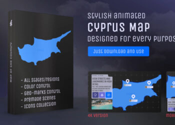 VideoHive Cyprus Map – Republic of Cyprus Map Kit 61670781