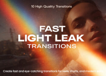 VideoHive Fast Light Leak Transitions Premiere Pro 61702198