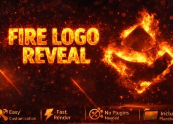 VideoHive Fire Logo Reveal – Cinematic Flame Impact 61694056